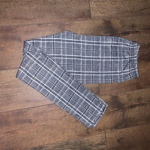 Romwe Plaid Leggings